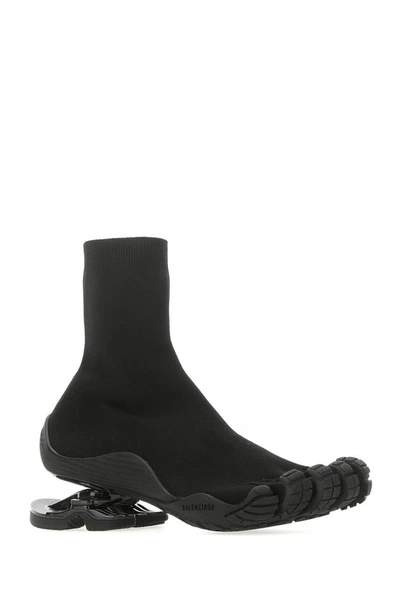 Shop Balenciaga Sock Toe Boots In Black