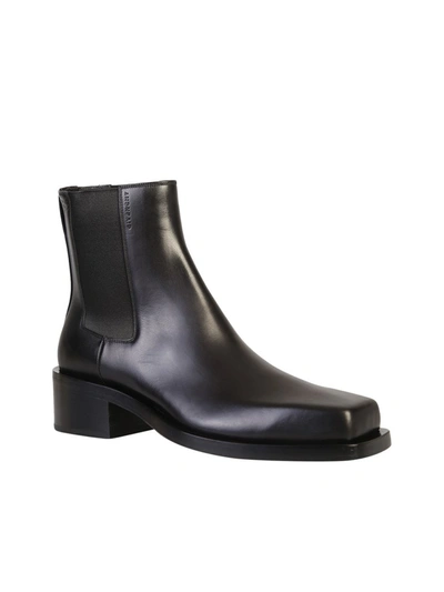 Shop Givenchy Square Toe Ankle Boots In Black