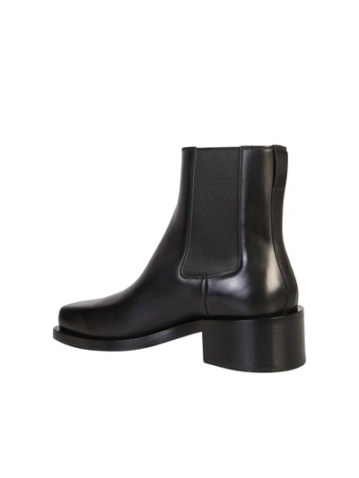 Shop Givenchy Square Toe Ankle Boots In Black