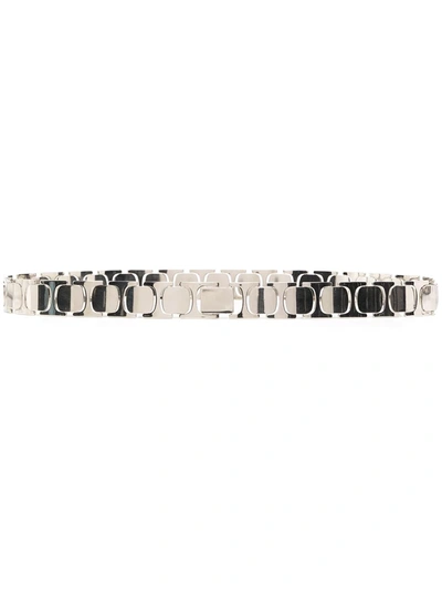 Shop Fendi Chain-strap Belt In Silver