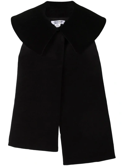 Shop Comme Des Garçons Comme Des Garçons Bib Collar Vest In Black