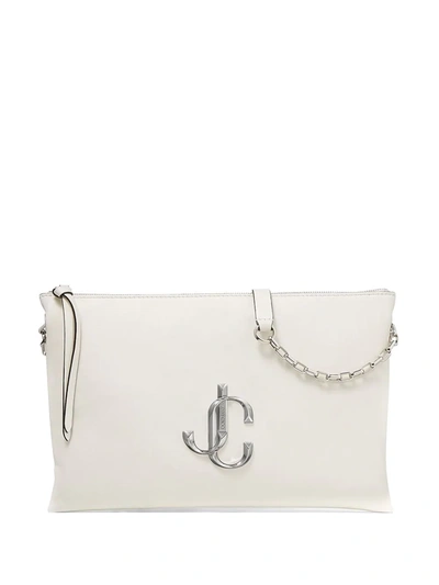 Shop Jimmy Choo Varenne Shoulder Bag In White