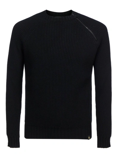 Shop Belstaff Black Virgin Wool Sweater In Black
