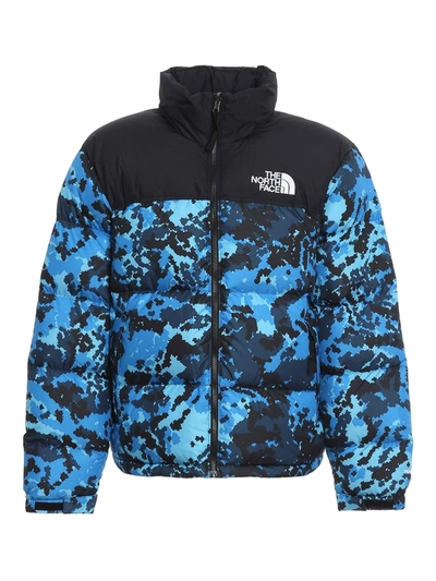 The North Face 1996 Retro Nuptse Water Resistant Down Puffer Jacket In Blue