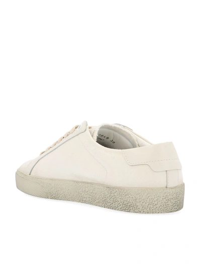 Shop Saint Laurent Logo Signature Sneakers In White