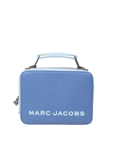 Shop Marc Jacobs Tricolor Textured Box In Blue Calfskin