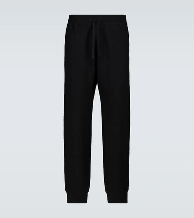 Shop Tom Ford Knitted Cashmere Sweatpants In Black