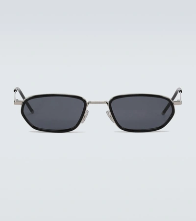 Shop Dior Shock Metal-frame Sunglasses In Metallic