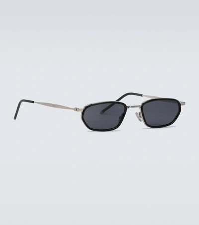 Shop Dior Shock Metal-frame Sunglasses In Metallic