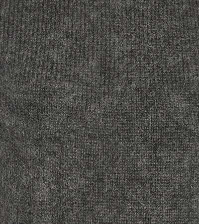 Shop Fendi Cashmere And Mohair Sweater In Grey