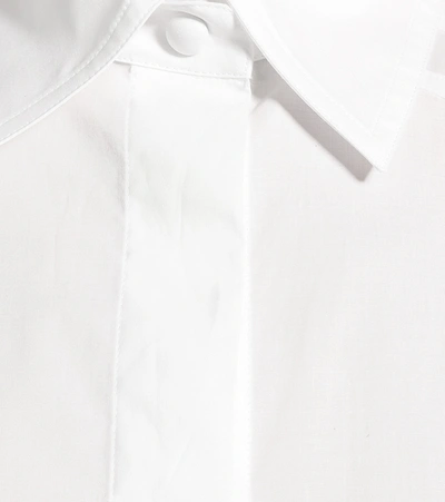 Shop Fendi Cotton Poplin Shirt In White