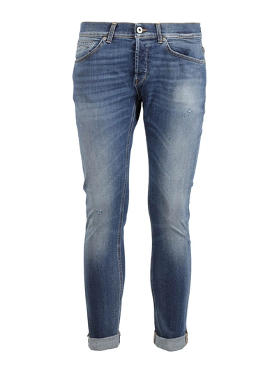 Shop Dondup George Denim Stretch Jeans In Medium Wash