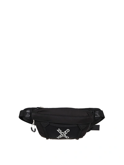 Shop Kenzo Logo Lettering Belt Bag In Black