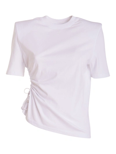 Shop Amen Structured Shoulder T-shirt In White
