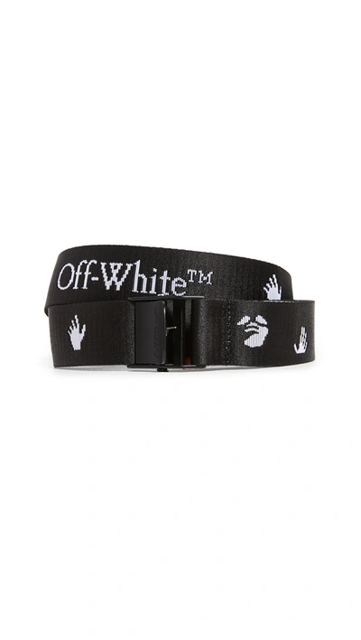 Shop Off-white New Logo Classic Industrial Belt In Black White