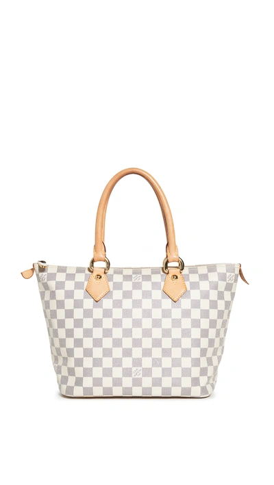 Shop Shopbop Archive Louis Vuitton Saleya Pm Damier Azur Tote In White