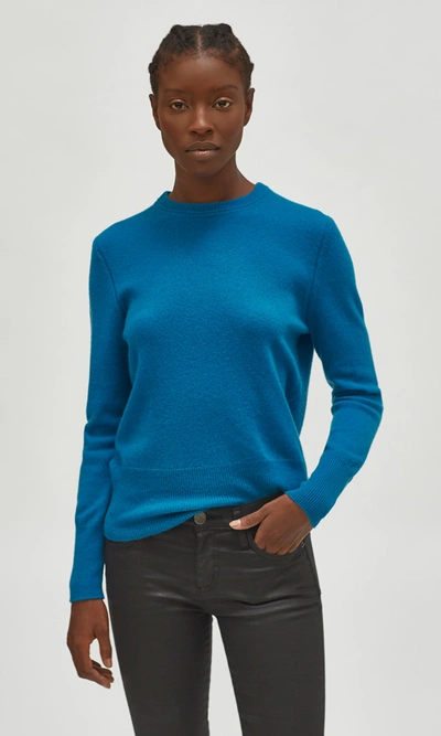 Shop Equipment Sanni Cashmere Crew Sweater In Bleu Electrique