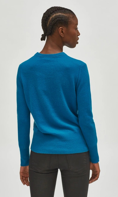 Shop Equipment Sanni Cashmere Crew Sweater In Bleu Electrique