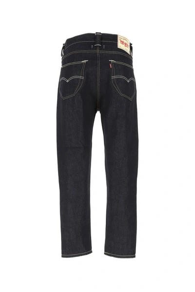 Shop Junya Watanabe Comme Des Garçons Straight Leg Jeans In Blue