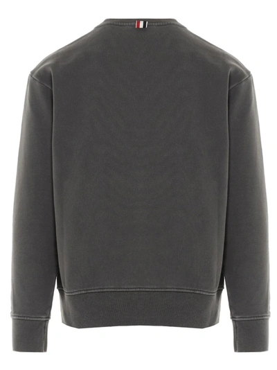 Shop Thom Browne Classic Loopback Sweatshirt In Grey