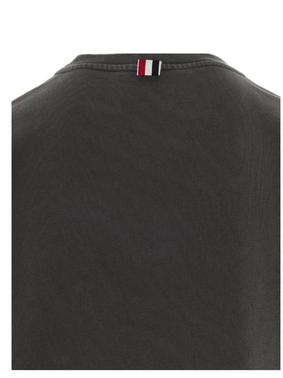 Shop Thom Browne Classic Loopback Sweatshirt In Grey