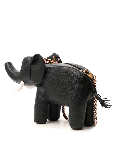 Shop Thom Browne Elephant Shoulder Bag In Black