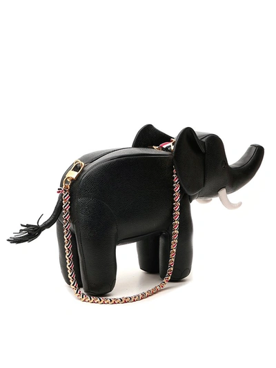 Shop Thom Browne Elephant Shoulder Bag In Black