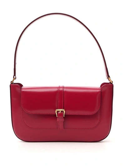 Shop By Far Miranda Shoulder Bag In Red