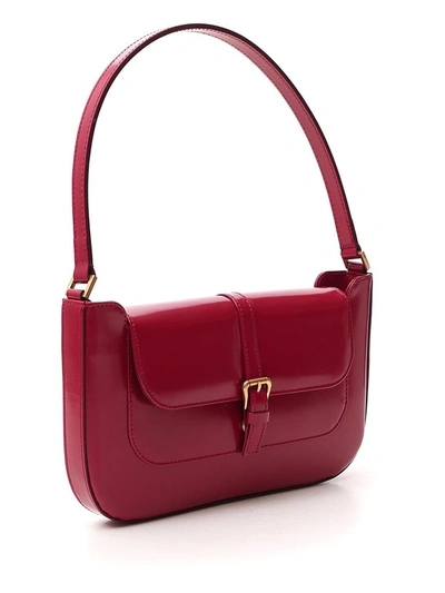 Shop By Far Miranda Shoulder Bag In Red