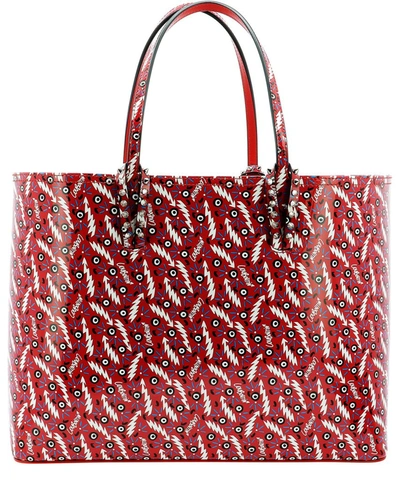 Shop Christian Louboutin Cabata Shopping Bag In Red