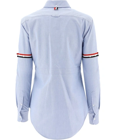 Shop Thom Browne 4 Pocket Oxford Shirt In Blue