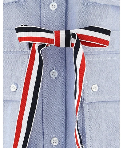 Shop Thom Browne 4 Pocket Oxford Shirt In Blue