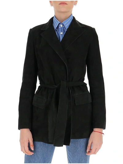 Shop Theory Belted Blazer In Black