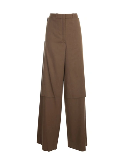 Shop Lemaire Layered Cargo Pants In Brown