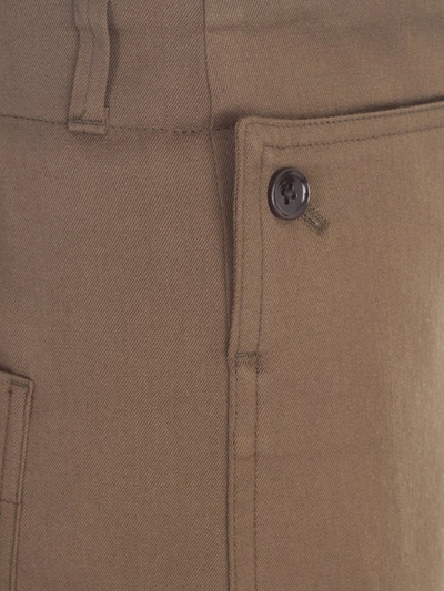 Shop Lemaire Layered Cargo Pants In Brown
