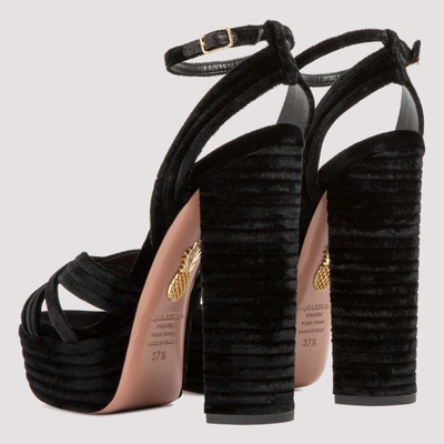 Shop Aquazzura Sudhigs Platform Sandals In Black