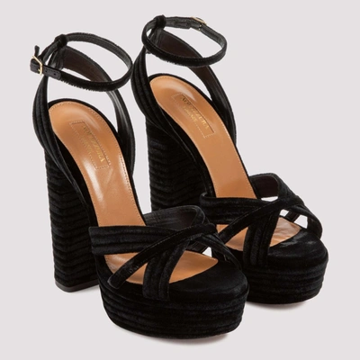 Shop Aquazzura Sudhigs Platform Sandals In Black