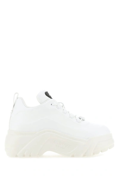 Shop Valentino Chunky Sole Sneakers In White