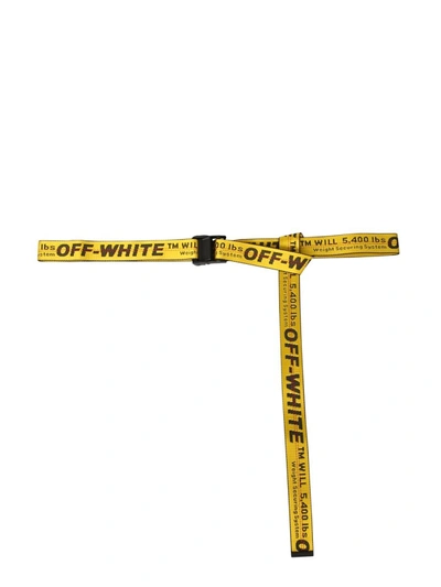 Shop Off-white Classic Industrial Belt In Yellow