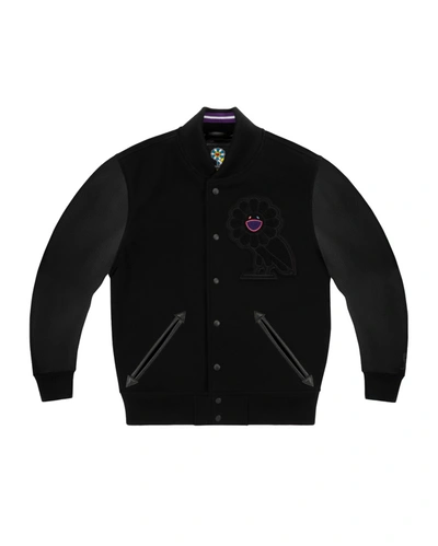 Pre-owned Takashi Murakami  X Ovo Varsity Jacket Black