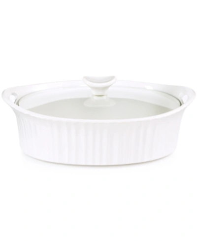 Shop Corningware French White 2.5-qt. Oval Casserole With Glass Cover