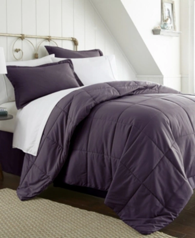 Shop Ienjoy Home A Beautiful Bedroom 8 Piece Lightweight Bed In A Bag Set By The Home Collection, Cal King In Purple