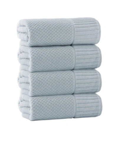 Shop Enchante Home Timaru 4-pc. Bath Towels Turkish Cotton Towel Set In Bright Blu