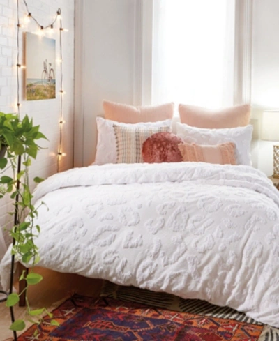Shop Chf Peri Chenille Leopard Comforter Set, Twin/twin Xl In White