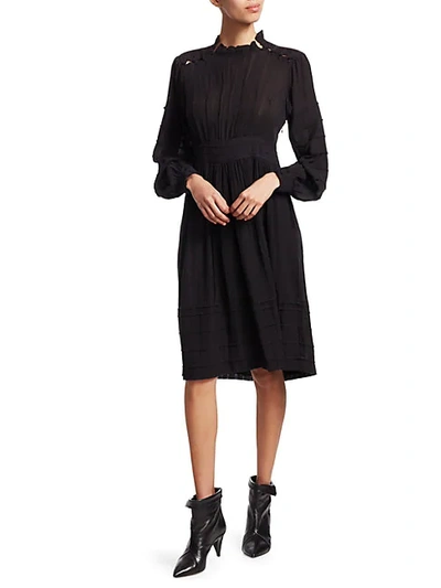 Shop Isabel Marant Étoile Odea Fit & Flare Dress In Black