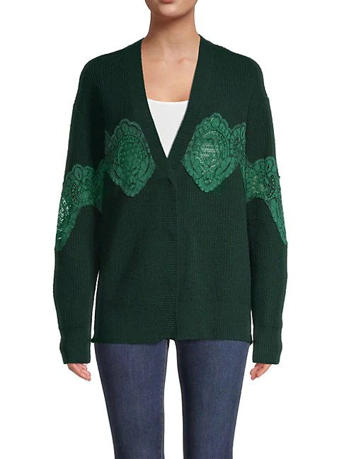 sandro green sweater