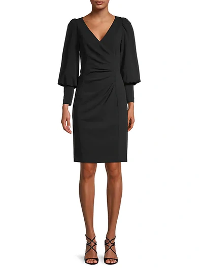 Shop Calvin Klein Women's Mini Sheath Dress In Black