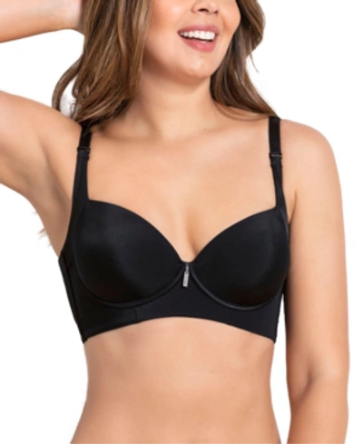 Shop Leonisa Back Smoothing Bra With Soft Full Coverage Cups 011970 In Black
