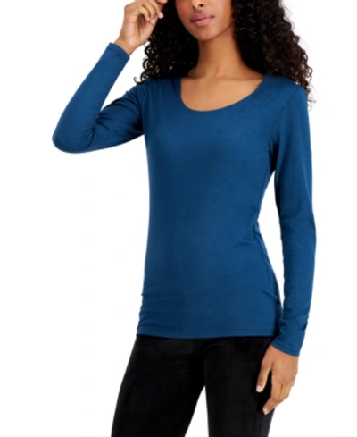 Shop 32 Degrees Base Layer Scoop-neck Top In H Majolica