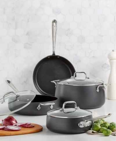 Shop All-clad Hard Anodized Nonstick 7-pc. Set, Created For Macy's